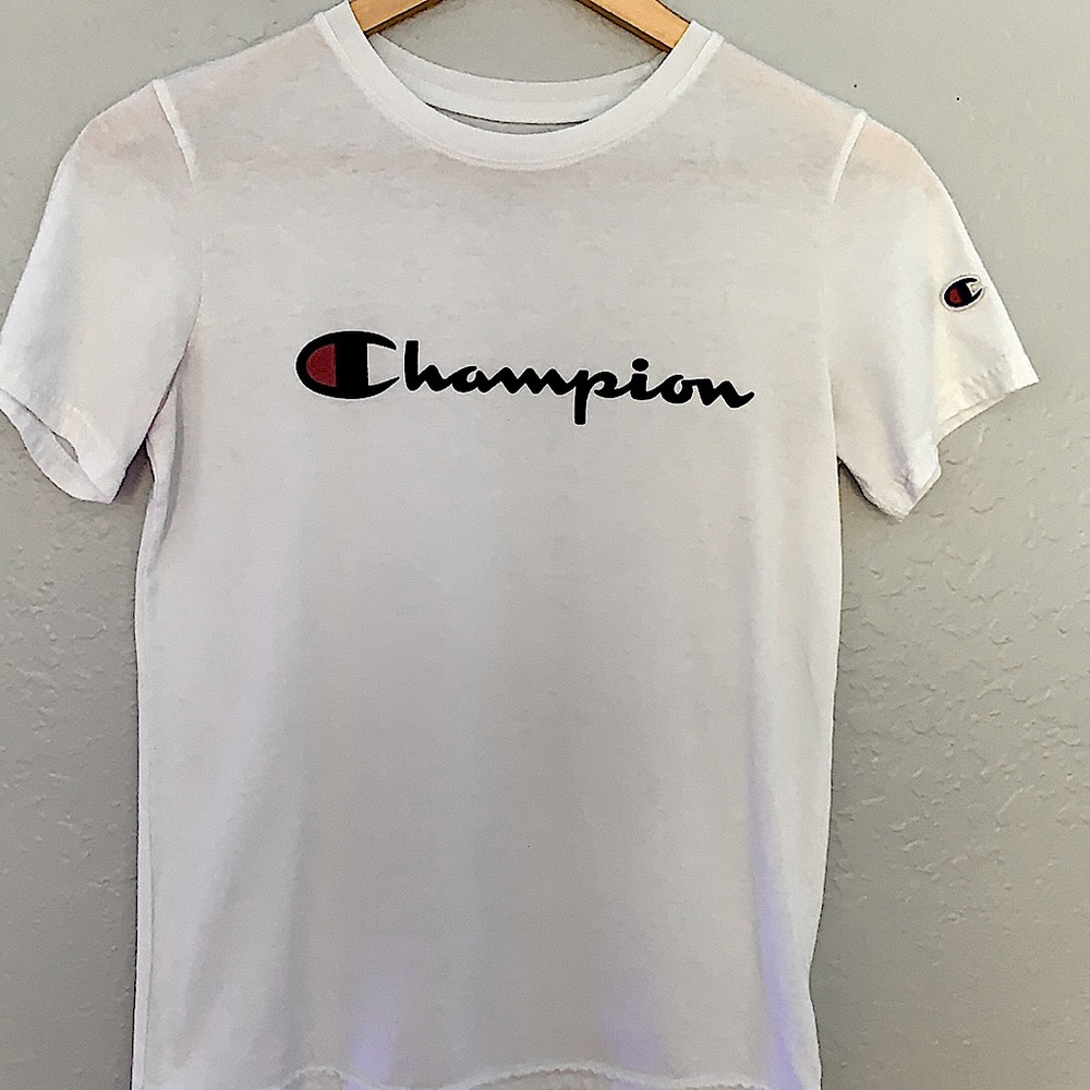 White Champion Logo Shirt